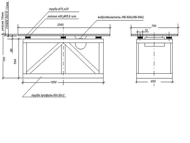 Вибро стол формовочный универсальный своими руками чертежи
