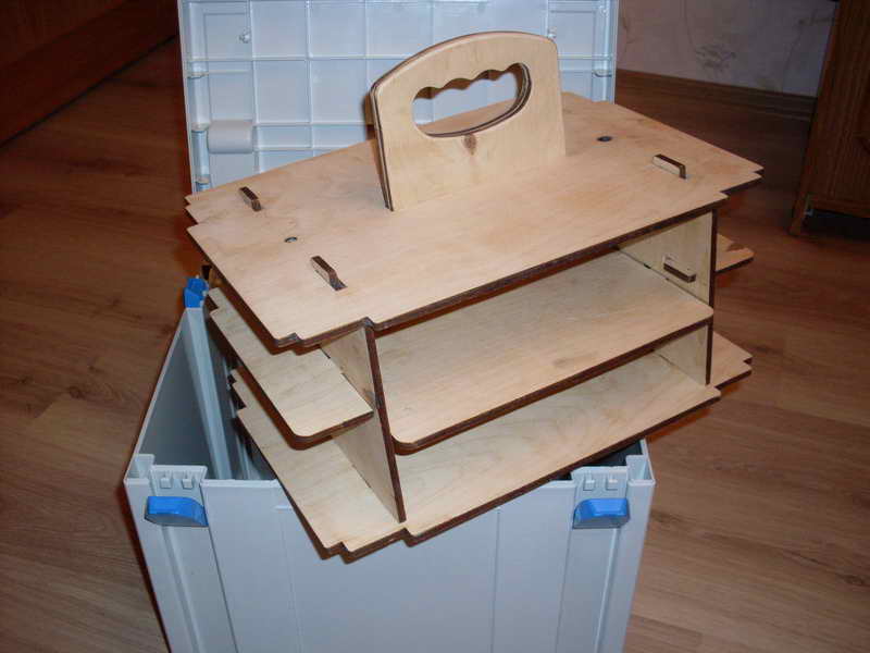 Вкладыш органайзер деревянный (подходит для систейнера Festool SYS3 M ) ArMa