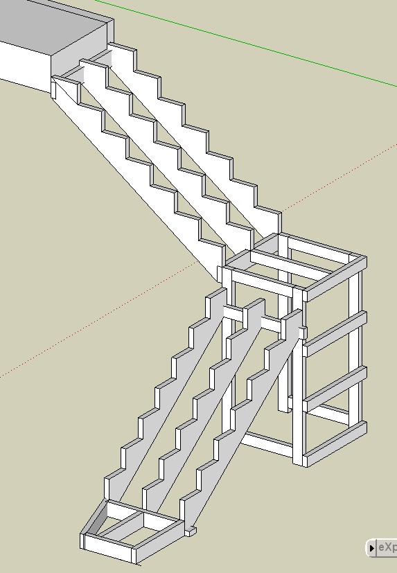 Правильная лестница на второй. Детали лестницы. Строим лестницу. Лестница с площадкой на тетивах с поворотом. Маршевая лестница своими руками.