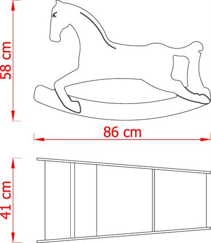 Чертеж лошадки качалки