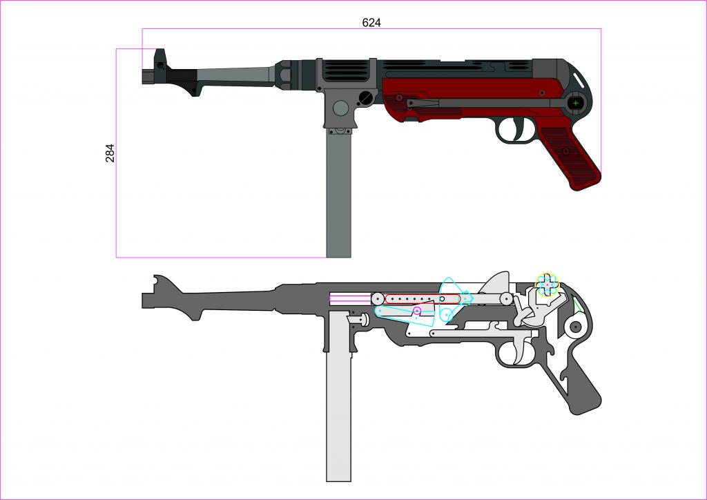 Автомат мп 40 чертеж